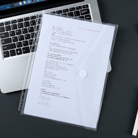A4 Clear Document Sleeves for Ring Binders, Thickened File Protector Pockets