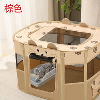 Foldable Pet Birthing Tent for Cats, All-Season Enclosed Cat House