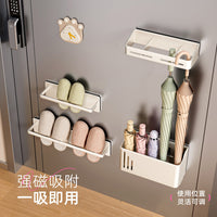 Dopamine Magnetic Door Hook Rack - No-Drill Strong Bearing Capacity for Clothes, Hats, Keys