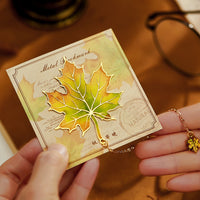 Creative Leaf Metal Bookmark, Elegant Floral Plant Design, Reading Marker Gift for Students and Friends