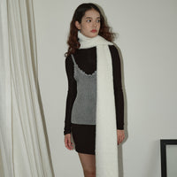 Chunky Knit Loop Scarf for Women, Soft Blended Yarn Neck Warmer