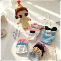 10cm Doll Clothes T-Shirt and Skirt Set for Cotton Dolls