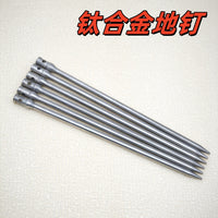 5mm TC4 Titanium Alloy Tent Stakes for Outdoor Camping, Lightweight and Rustproof