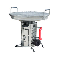 KOHONG Portable Outdoor Wood Burning Stove with Gasification, Smokeless Camping Cooker, Windproof Stainless Steel