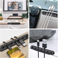 Desktop Cable Organizer Clips for Charging Cords and Wires