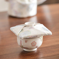 Brocade Gaiwan Lid Protective Cover for Tea Ceremony Accessories