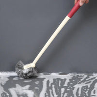 Wall-Mounted Toilet Brush with Long Handle and Soft Bristles for Deep Cleaning