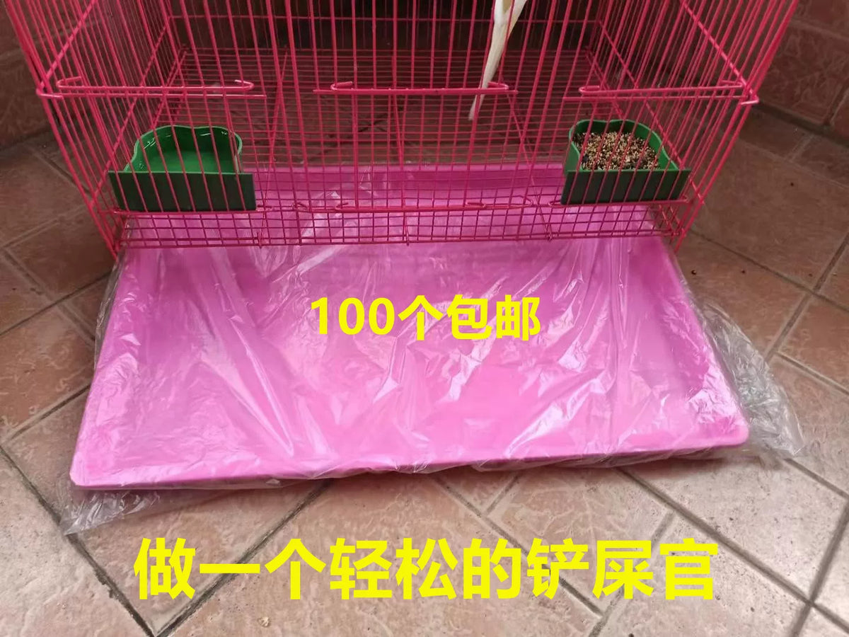 Pet Cage Tray Liners Thickened Disposable Waste Bags for Birds, Rabbits, and Dogs