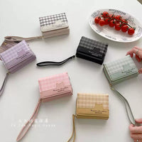 2024 New Korean Style Short Wallet for Women, Cute and Fashionable Foldable Card Holder Coin Purse