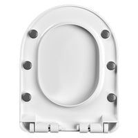 Universal Thickened Toilet Seat Cover with Quick Release for U/V/Square Toilets