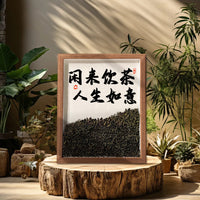Chinese Style Hollow Frame Desktop Ornament for Living Room Office Decor