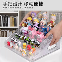 Clear Acrylic Tiered Display Stand for Collectibles, Figurines, and Small Items