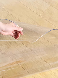 Transparent PVC Floor Protector Mat for Office Chair, Living Room, and Entryway - Waterproof & Non-Slip