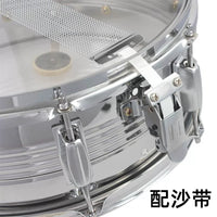 Professional 14-inch Snare Drum with Transparent Drumhead for Performance and Marching Band