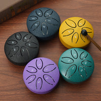 Mini Metal Tongue Drum 3-inch 6-Note Steel Drum Percussion Instrument for Kids and Portable Music