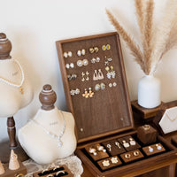 Jewelry Display Stand for Necklaces, Earrings, Rings, and Bracelets - Retail Store & Booth Organizer