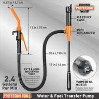 Portable Electric Liquid Transfer Pump for Fuel and Water