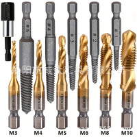 Hex Shank Drill Tap Bit Set for Drilling and Threading