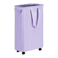 Foldable Laundry Hamper with Wheels, Waterproof Dirty Clothes Storage Basket for Bedroom & Bathroom