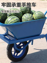 Heavy-Duty Wheelbarrow Dump Cart for Garden and Farm Use