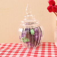 Miniature 1:12 Scale Dollhouse Glass Storage Jars for OB11 Kitchen Accessories