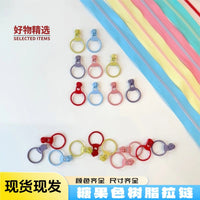 Candy Color Resin Zippers with Pulls for DIY Crafts and Apparel