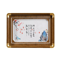 PVC Faux Bronze Corner Picture Frame with Waterproof Mat Board for Desktop Display