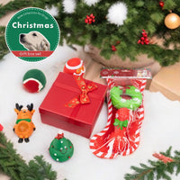 Christmas Pet Dog Toy Set with Squeaker and Chew Rope for Boredom Relief