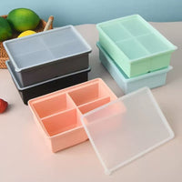 Large Silicone Ice Cube Tray with Lid for DIY Ice Making