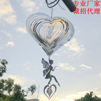 Angel Heart Wind Chime for Indoor Outdoor Garden Patio Decor