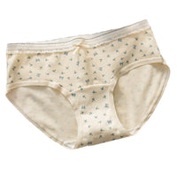 Women's Plus Size Cotton Briefs, Antibacterial Breathable Mid-Waist Underwear