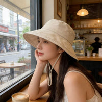 Unisex Quick-Dry Waterproof Wide Brim Sun Hat for Outdoor Hiking Fishing