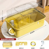 Portable Hamster Cage Panoramic Transparent Double-Layer Luxury Golden Bear Flower Branch Rat Nest Extra Large Villa