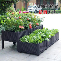Rolling Raised Garden Bed Planter Box for Vegetables and Flowers, Balcony and Rooftop Gardening