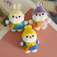 Handmade Knitted Cartoon Rabbit Keychain Plush Doll