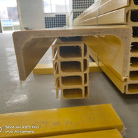 Fiberglass Pultruded Profiles FRP Square Round Tube Angle Channel I-Beam