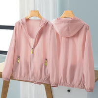 Women's Plus Size Breathable UV Protection Ice Silk Sun Protection Jacket