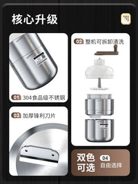 Manual Stainless Steel Ice Shaver for Home and Commercial Use, Snow Cone and Shaved Ice Machine