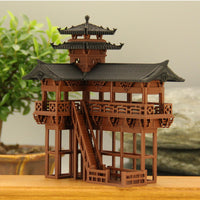 Corner Tower Micro Landscape Ornament for Aquarium Terrarium Bonsai