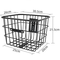Electric Bicycle Basket with Lid, Large Capacity Pet Carrier and Shopping Basket