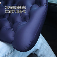 Inflatable Lumbar Support Travel Pillow Set for Airplane and High-Speed Rail