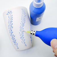 Pottery Tool Ceramic Decorating Drag Bottle Precision Applicator with Fine Tip Needle for Slip Glaze Rubber Squeeze Bottle