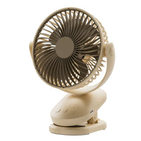 Portable USB Rechargeable Clip-on Oscillating Fan for Desk, Bedside, Stroller, and Outdoor Use