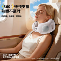 Inflatable U-Shaped Travel Pillow and Lumbar Support Set with Storage Bag