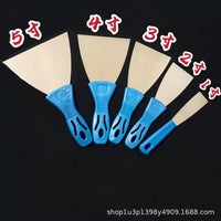 Wholesale Stainless Steel Putty Knife with Wooden Handle, Iron Handle Scraper, Multi-functional Putty Spatula for Industrial Use