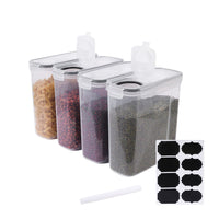 Airtight Food Storage Container for Grains and Dry Goods, PP Plastic Kitchen Organizer