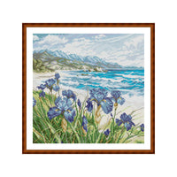 Needle Kung Fu Coastal Scenery Cross Stitch Kit for Living Room Decor