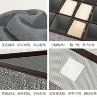 Drawer-Style Lidded Underwear and Socks Organizer Box with Dividers