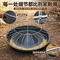Round Poultry Feeder for Chickens, Ducks, and Geese - Thickened Anti-Spill Design