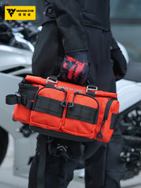 MQZ Motorcycle Multifunctional Waist Bag, Motorbike Riding Crossbody Shoulder Bag, Waterproof Moto Travel Gear Pack
